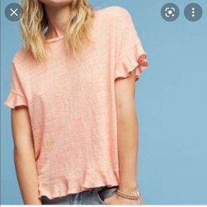 Anthropologie flutter sleeve top